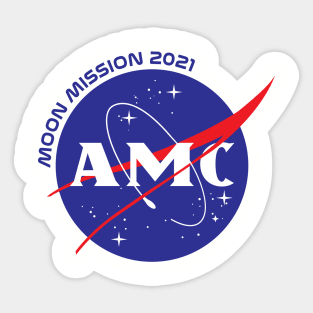 AMC Moon Mission 2021 Sticker